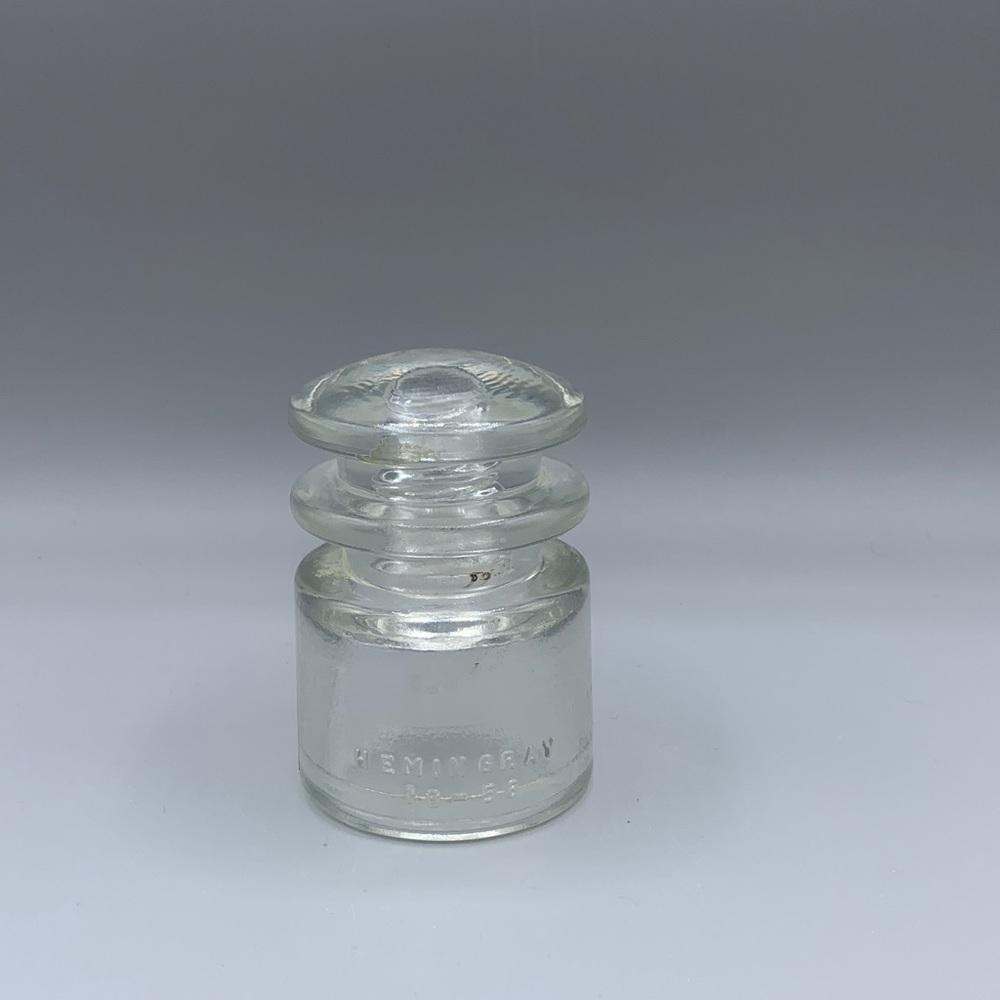 Clear Glass Hemingray Vintage Insulator 18-56 T.S.
